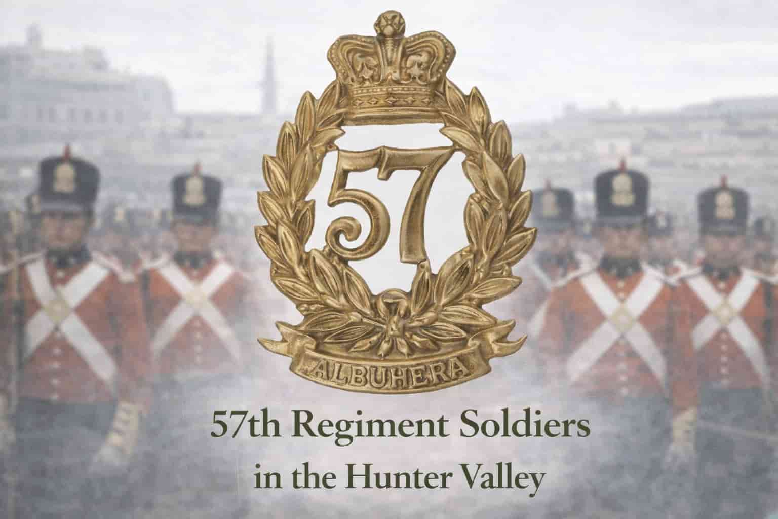 57th Regiment soldiers serving in the Hunter Valley. 