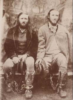 The Clarke Brothers wearing Cabbage Tree Hats