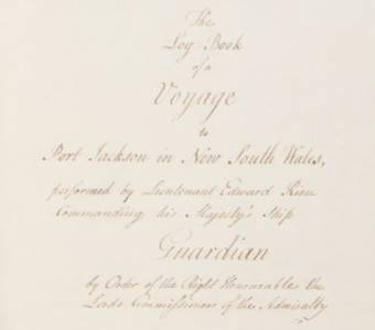 Log Book of the Guardian. State Library NSW