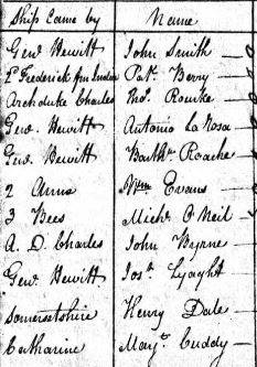 Convicts sent to Newcastle on the Lady Nelon on 8th July 1815 - Colonial Secretary's Papers