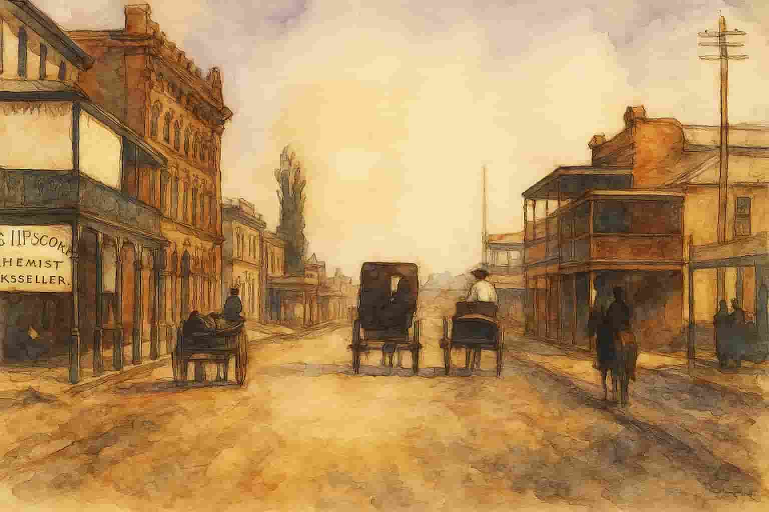 AI created image of West Maitland - The Sydney Mail and New South Wales Advertiser 2 May 1906 