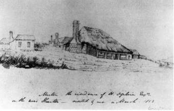 Merton - The residence of W. Ogilvie Esq by Conrad Martens