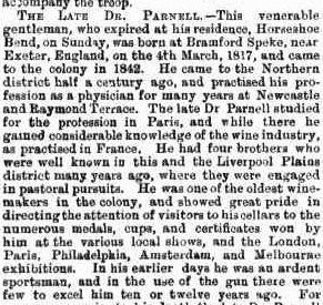 Montague Parnell Maitland Mercury 19 September 1891