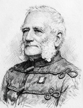 AI created sketch of John Edward Newell Bull from a sketch in the Melbourne Herald 1896 