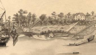 A partial view of Sydney Cove taken from the Sea side before the Surgeon Generals House