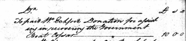 William Eckford's recommendation for the position of Pilot at Newcastle October 1815